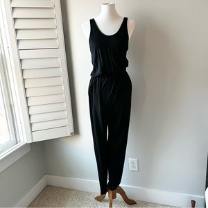 H&M Black Sleeveless Long Jumpsuit Size Small